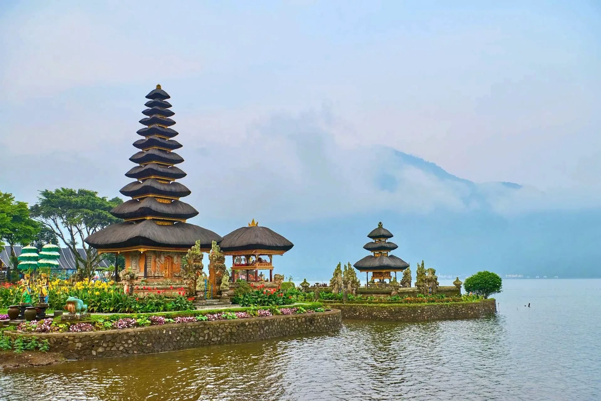 Budget travel guide to Bali Indonesia featuring rice terraces and waterfalls